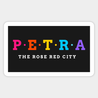 Petra, Jordan. The Rose Red City. Sticker